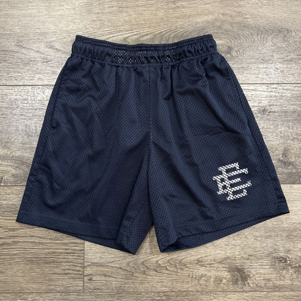 Eric Emanuel Shorts Navy Mesh Basic EE 100% Authentic Gym - Men’s Medium